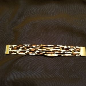Animal print bracelet